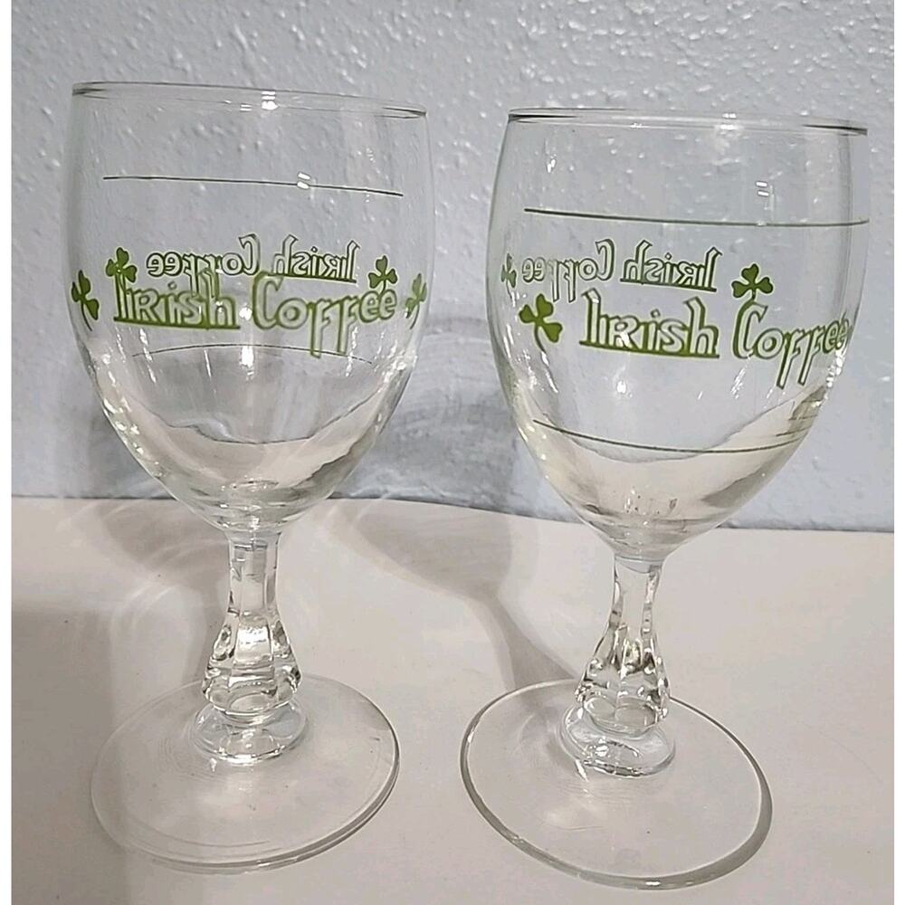 J.G. Durand Arc Luminarc Irish Coffee Stemware ~ Set of 2
